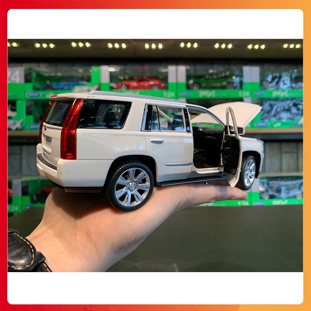 Mô hình xe Cadillac Escalade tỉ lệ 1:27 hãng Welly [Kim loại, Fullbox]