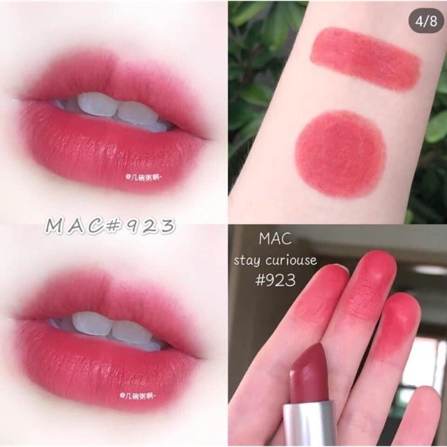 Son MAC Mini 1.8g Powder Kiss Lipstick. Son lên màu ngau lập tức, chuẩn sắc và bền màu trong nhiều