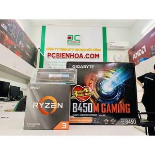 Combo Ryzen 3 3100 B450M 8G chính hãng