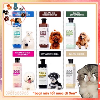 Sữa tắm cho chó mèo sos - sữa tắm cho thú cưng sos 530ml