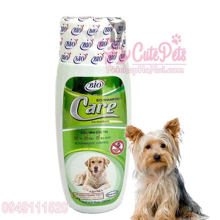 Sữa tắm Bio Care đặc trị ve rận, bọ chét cho thú cưng - 150ml - CutePets Phụ kiện chó mèo Pet shop Hà Nội