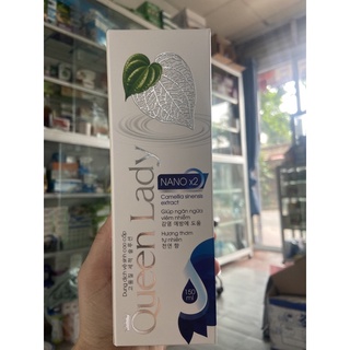 Queen-lady dung dịch vệ sinh trầu không. gấp 2 lần nano bạc.