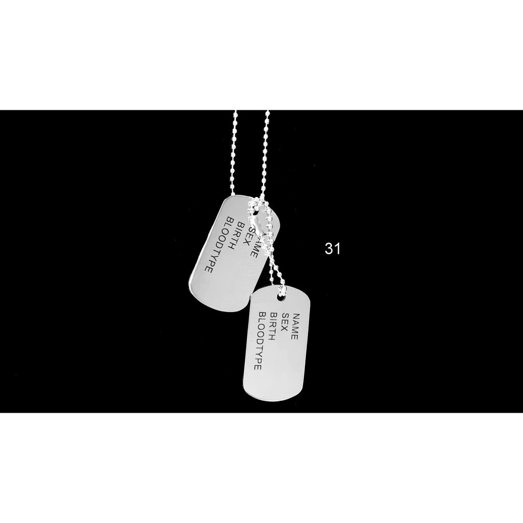 Dây chuyền Chrome heart, vòng cổ chữ thập. Dogtag quân đội cá tính