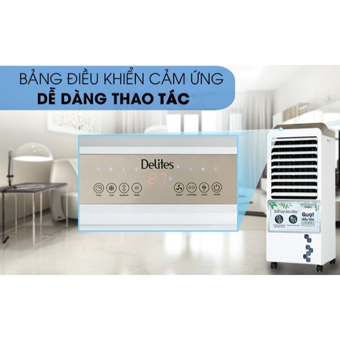 Quạt điều hòa hơi nước làm mát Delites FLS-L20KG Trưng bày Mới 99%- Công suất 160 W, Bình nước 11 lít, Bảo hành 12 th