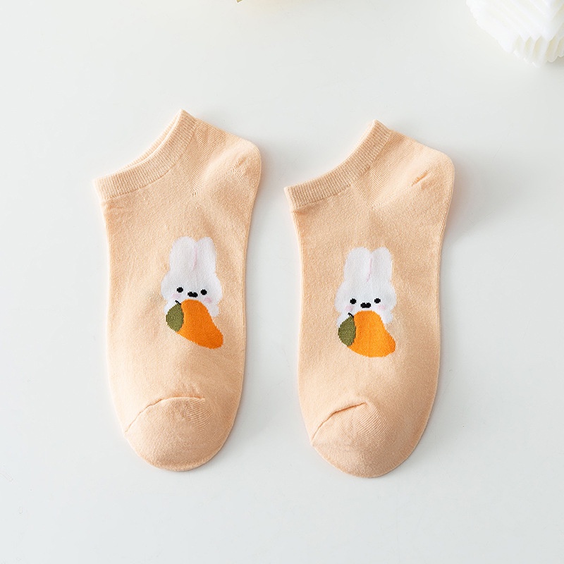 Vớ Cotton Cổ Thấp Mỏng Phong Cách Nhật Bản Dễ Thương Thời Trang Mùa Hè Cho Nữ