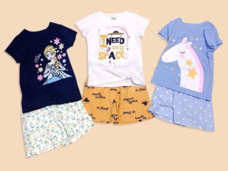 Bộ cotton bé gái size đại
