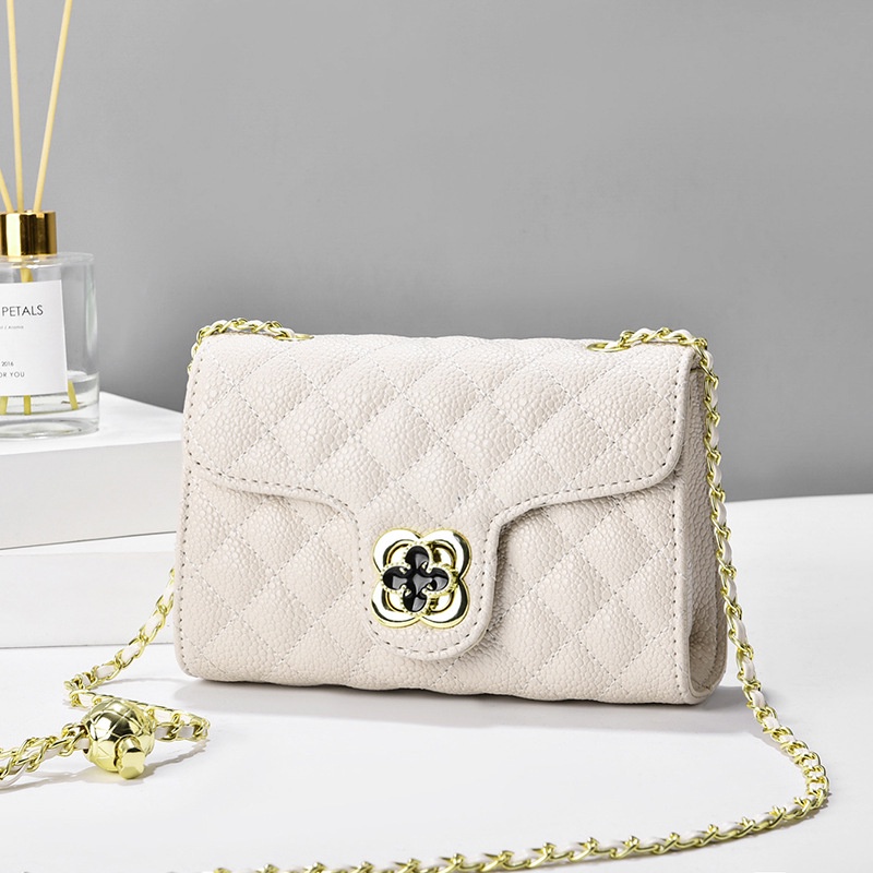 Túi Xách Đeo Vai Hình Vuông Cỡ Nhỏ Phong Cách Mới Phối Dây Xích Thời Trang Cho Nữ