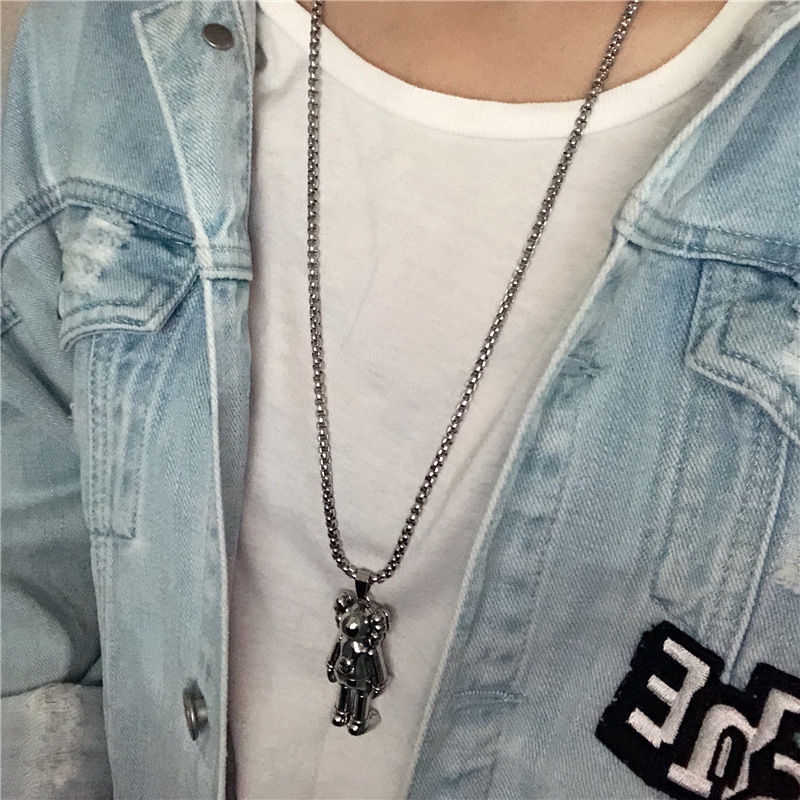 Vòng Cổ Gắn Mặt Hình Búp Bê Hoạt Hình Cá Tính Phong Cách Hip-Hop