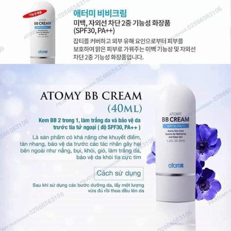 [CHỈ BÁN HÀNG HÀN QUỐC] KEM NỀN TRANG ĐIỂM BB CREAM HÀN QUỐC [FREESHIP]