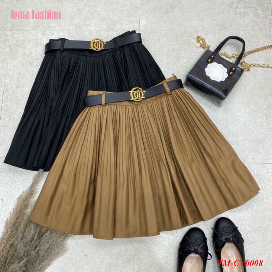 Chân váy xếp ly nữ TEMA - Chân váy ngắn chữ A lưng chung siêu xinh | BigBuy360 - bigbuy360.vn