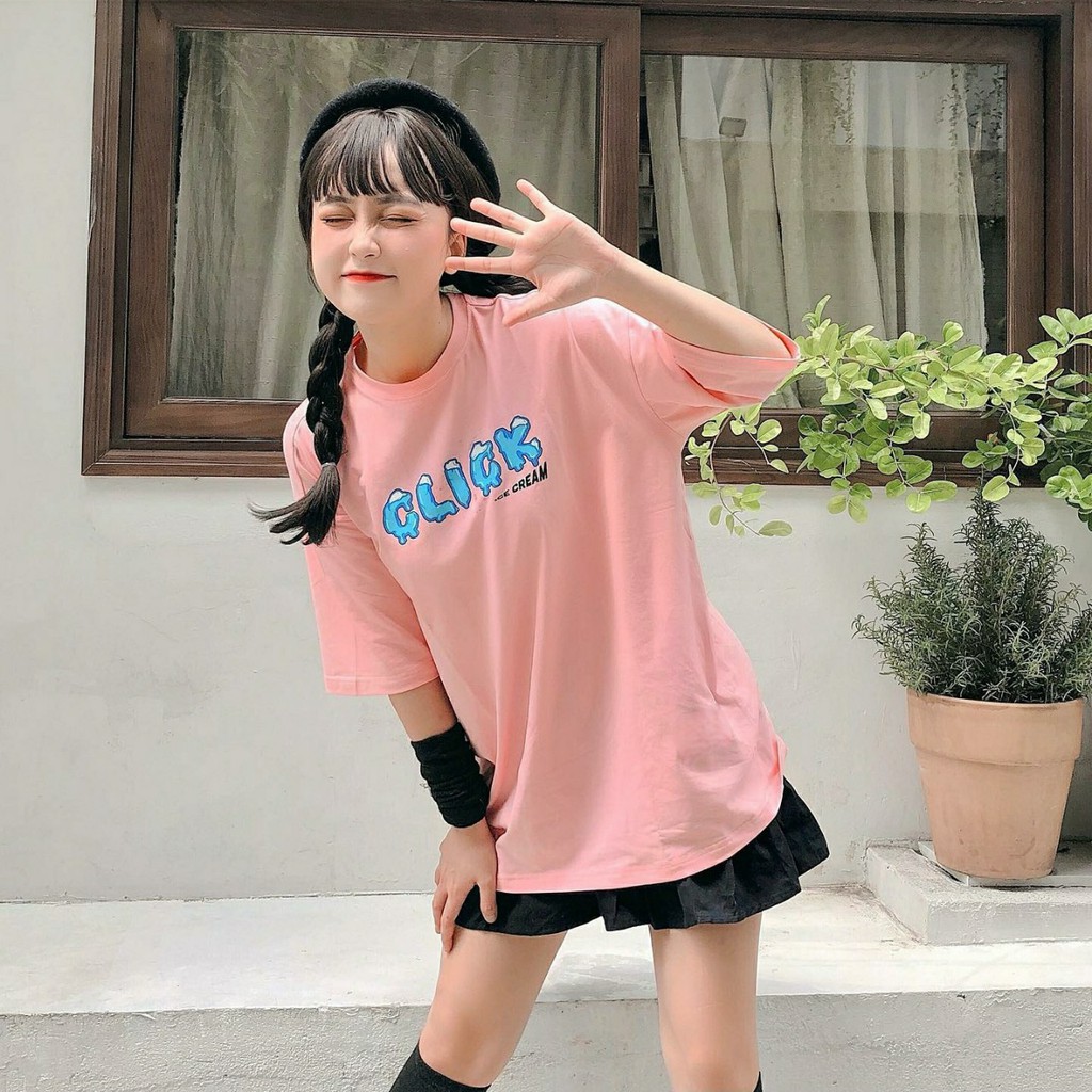 [Mã FATHANG5 giảm 10K đơn 50K] Áo Thun Tay Lỡ ICE CREAM TEE CLICK.CLUBB Form Rộng Ulzzang Unisex (Ảnh Thật)