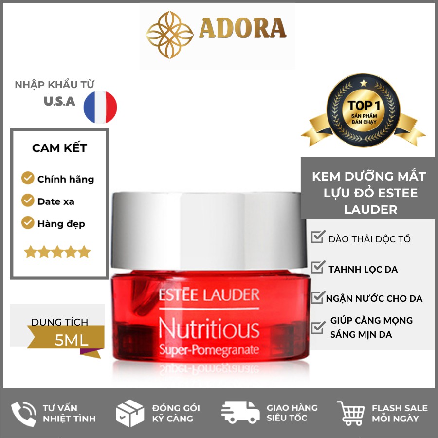 Kem dưỡng mắt lựu đỏ Estee Lauder Nutritious Super Pomegranate Radiant Energy Eye Jelly 5ml