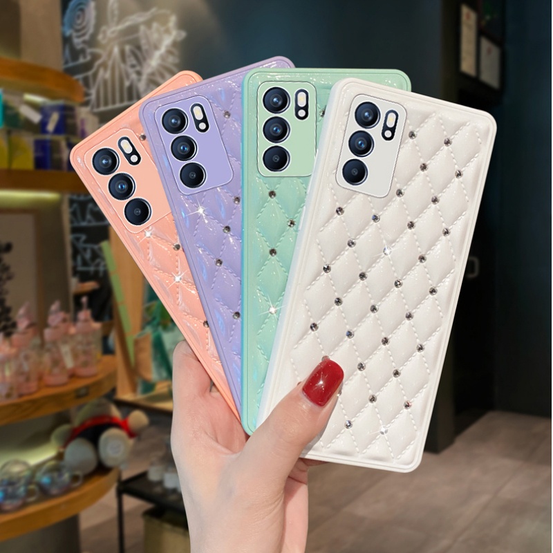 Vỏ chống rơi Máy khoan đèn flash Xiaoxiangfeng Vỏ điện thoại Silicone Vỏ cứng Vỏ bảo vệ OPPO Reno5 Reno5 Pro Reno6 Reno7 Pro