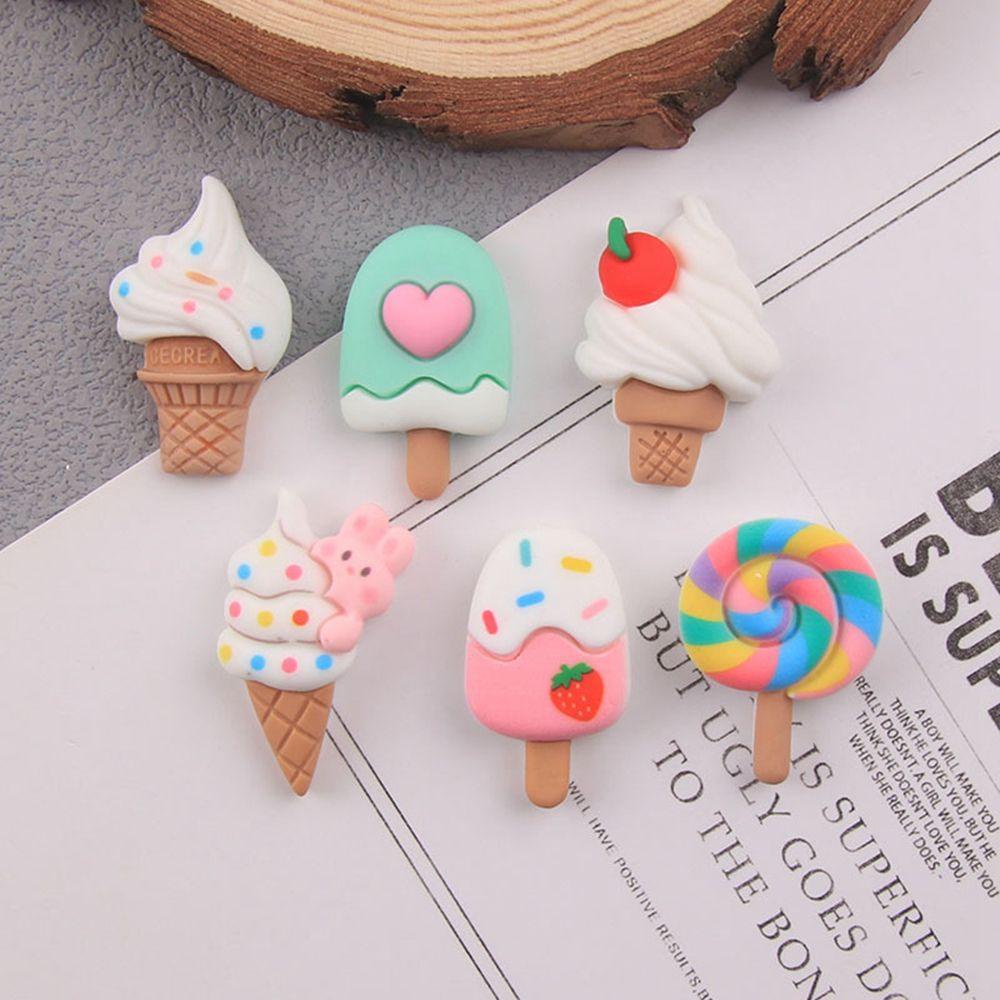 Kẹp Tóc Hình Kẹo Mút Mini DIY Trang Trí Điện Thoại