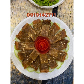 Ba rọi kho quẹt chay nhà Chay Tuệ An,khay lớn