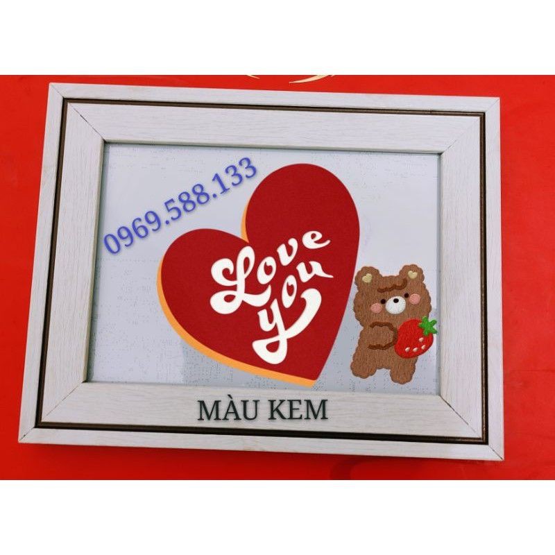 Khung ảnh treo tường, để bàn mẫu viền đẹp kích thước 13x18cm, mặt khung bằng mica. | BigBuy360 - bigbuy360.vn