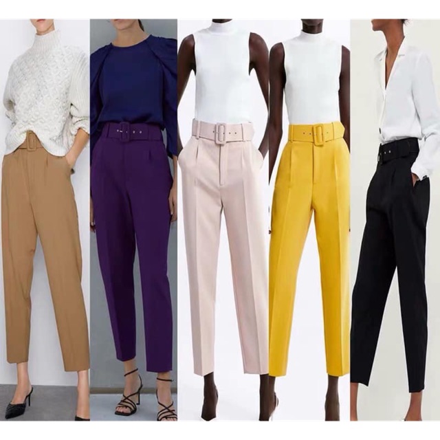Quần zara kèm belt