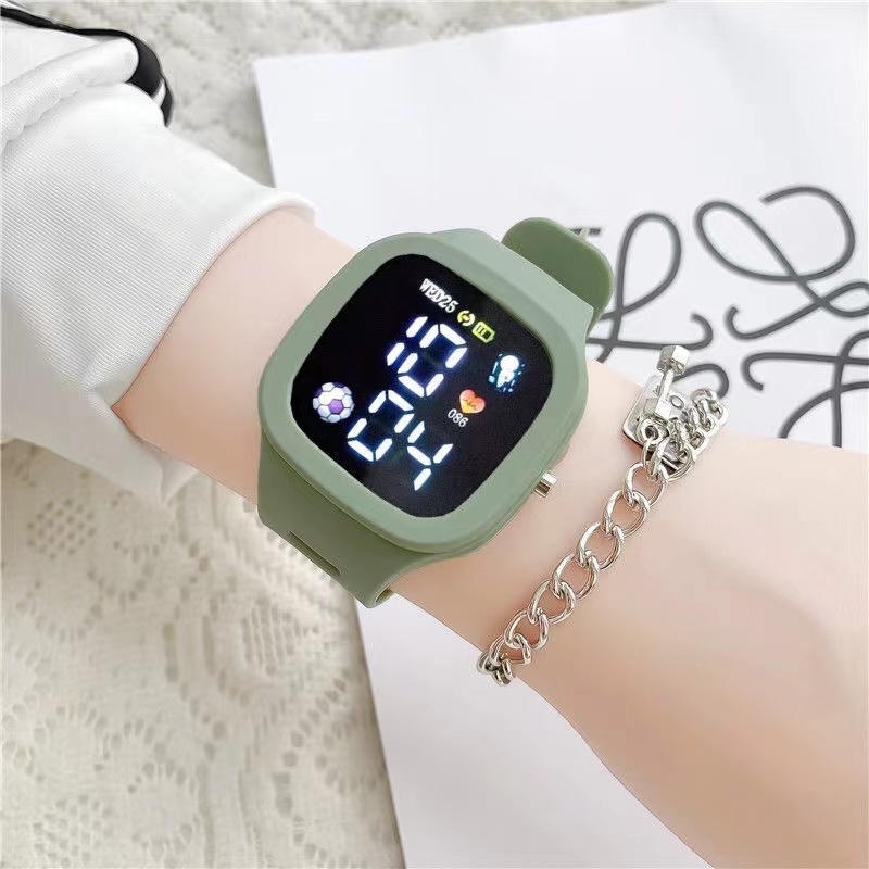 Đồng Hồ Điện Tử Họa Tiết Kỳ Lân 2022 Jam Tangan Wanita & Lelaki Mới Cho Nữ