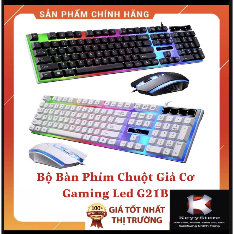 Bộ Bàn Phím + Chuột Gaming G21B Có dây Kèm Chuột Máy Tính LED 7 Màu Giá Tốt Nhất
