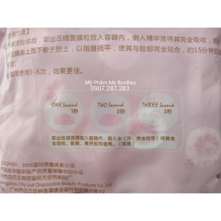 Mặt Nạ Nén ❤️ Combo 5 Viên Mặt Nạ Giấy Nén Lụa