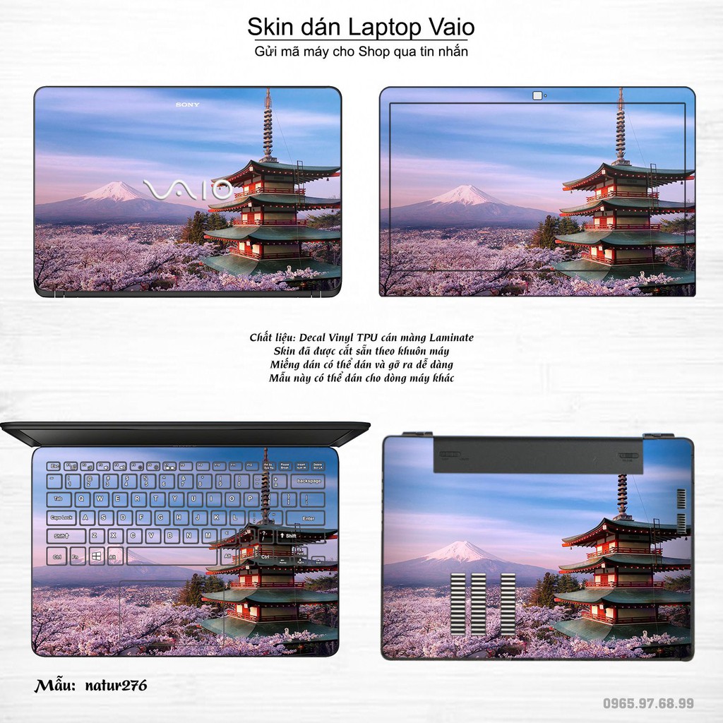 Skin dán Laptop Sony Vaio in hình thiên nhiên _nhiều mẫu 10 (inbox mã máy cho Shop)