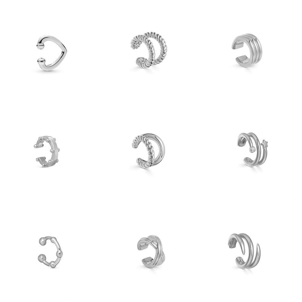 Khuyên Tai Đeo Vành Tai Không Xỏ Lỗ CZ Thời Trang 1 Cái