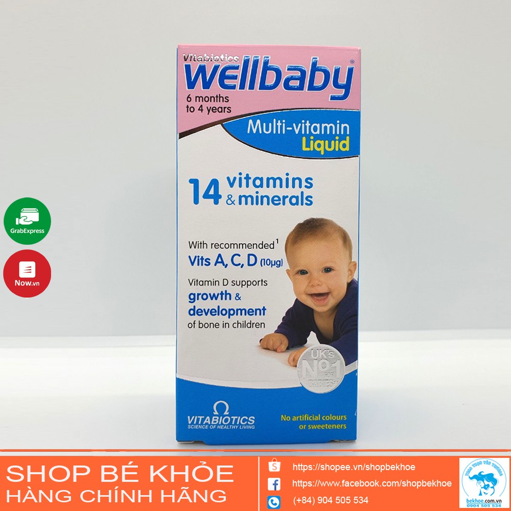 Vitamin tổng hợp wellbaby cho bé 150ml: UK