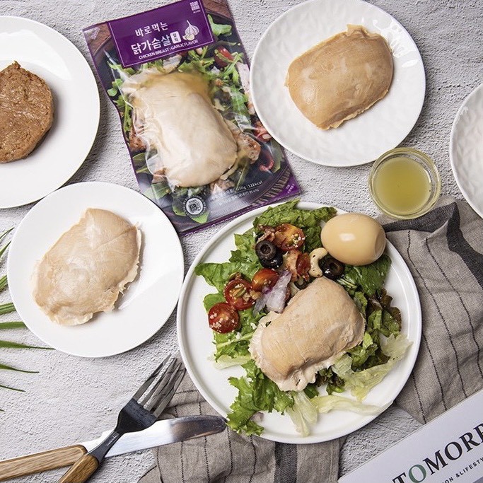 [MỞ GÓI ĂN LIỀN] Ức gà vị Tỏi Hàn Quốc ACHIM Chế Biến Sẵn 100gram | BigBuy360 - bigbuy360.vn