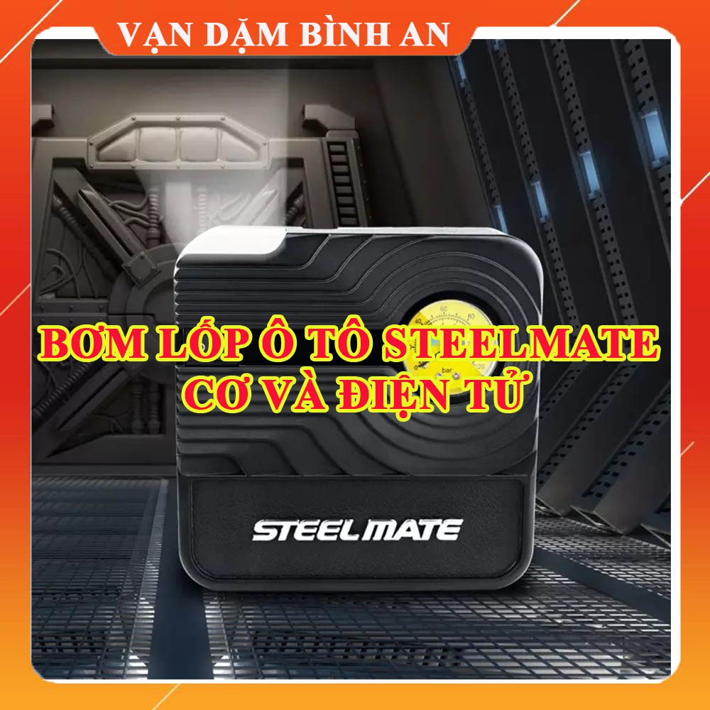 Bơm lốp ô tô Steelmate, bơm cơ P03 và bơm điện tử P05 chính hãng cao cấp BH 12 tháng - Vạn Dặm Bình An