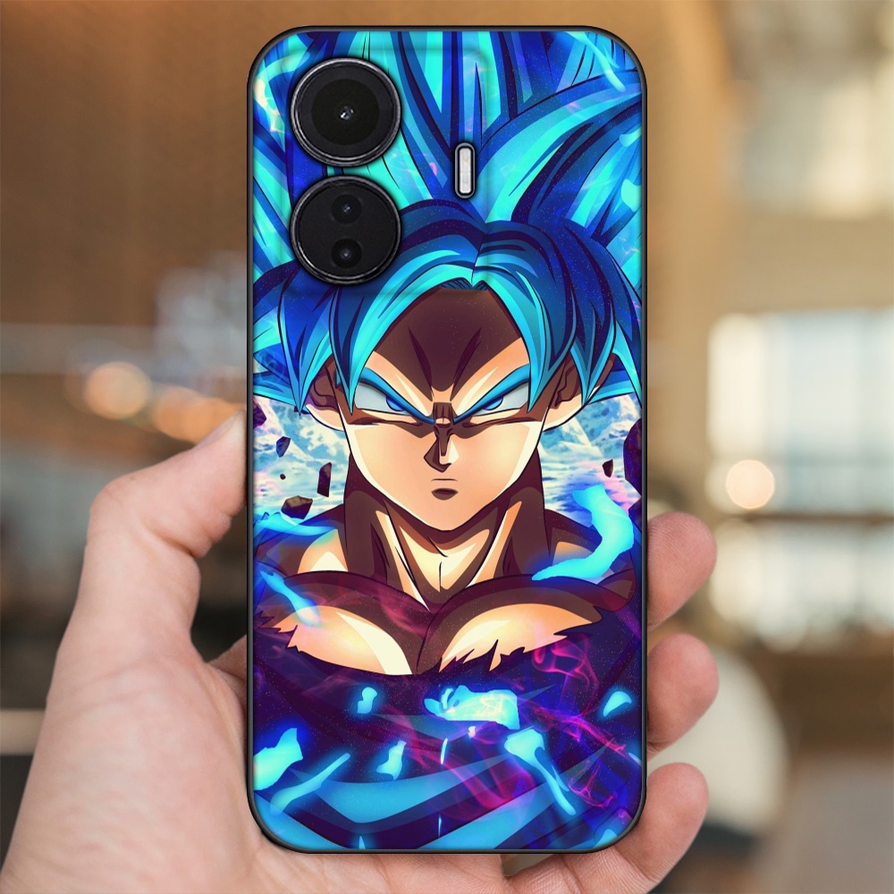 Ốp lưng Vivo S15e viền đen in hình Goku Dragon Ball