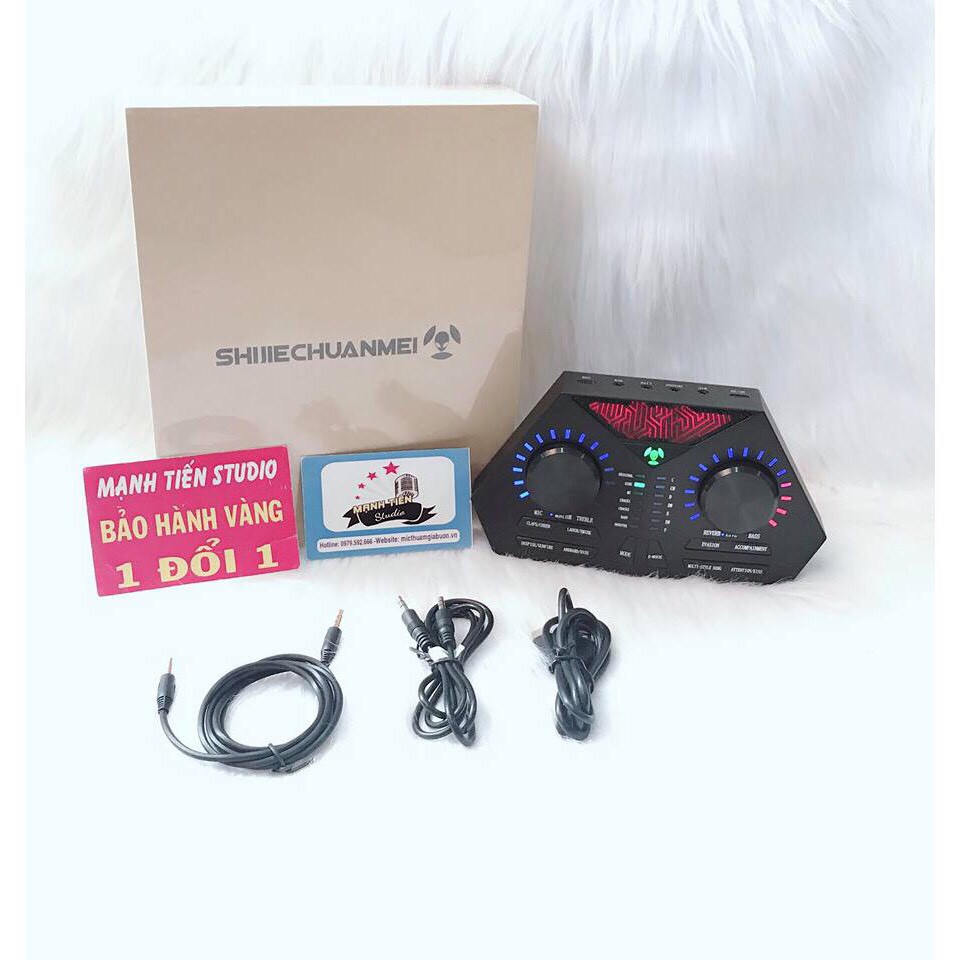 [BÁN LẺ-GIÁ SỈ] Soundcard MAX 730 - hát karaoke, livestream fb,shoppe, thu âm, làm youtube - chất lượng xứng tầm