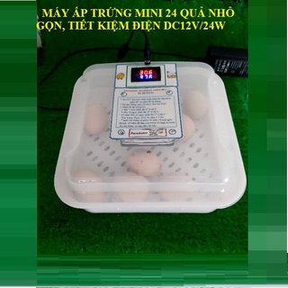Máy ấp trứng mini 24-36 quả nắp trong suốt tiết kiệm điện( sẵn hàng gửi ngay)