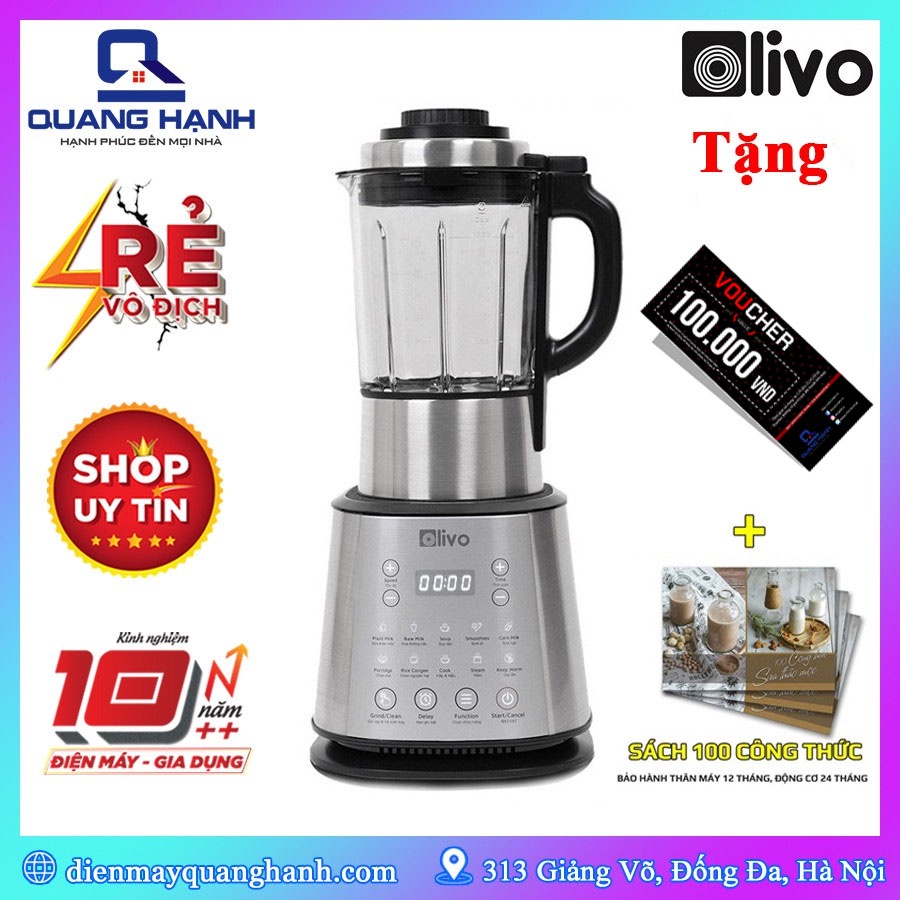 [Hàng chính hãng, bảo hành 2 năm] Máy làm sữa hạt Olivo X20