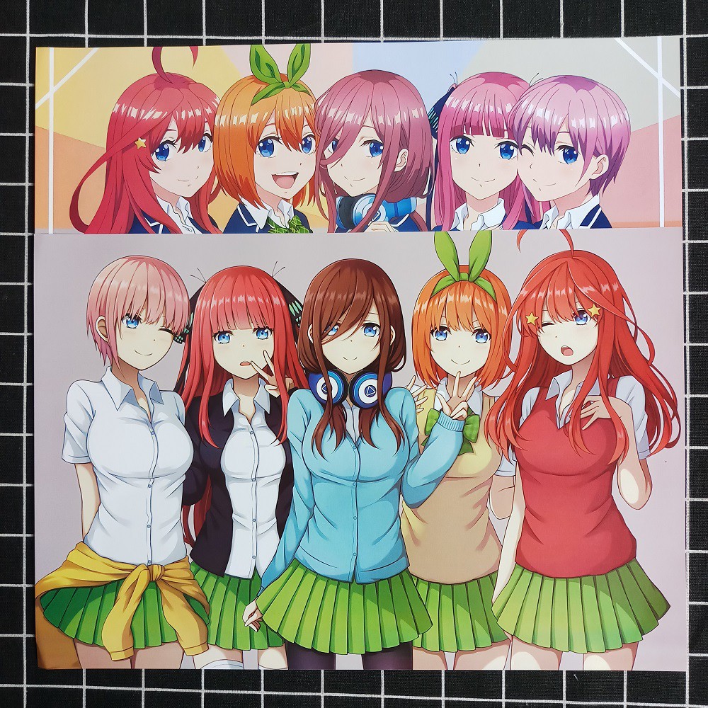 Poster Anime Gotoubun no Hanayome (8 Tờ)