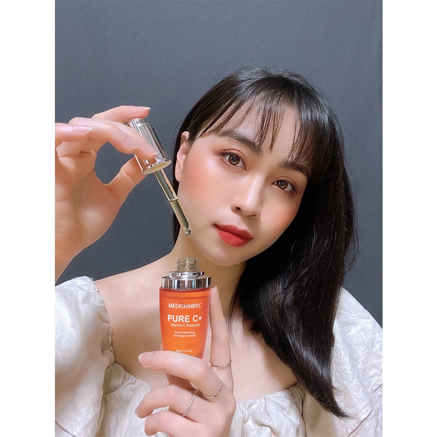 Serum Vitamin C PURE C+ Ampoule Mediskinbyc 30ml, Tinh Dưỡng Chất Đậm Đặc Đẩy Nhanh Mụn Ẩn | BigBuy360 - bigbuy360.vn