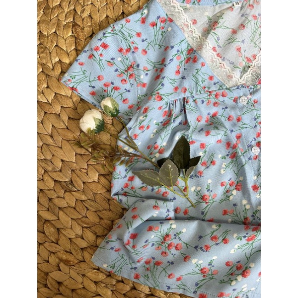 [Mã SKAMFSW175 giảm 10K đơn 50K] [MẪU MỚI] ĐỒ BỘ LỬNG PHỐI REN XINH XẮN
