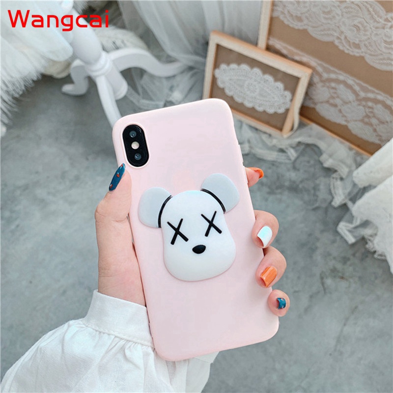 Ốp lưng gấu KAWS nhiều mẫu mã cho điện thoại Huawei Nova 5T P smart Honor 7X 7S Y5 Y6 Prime 2018