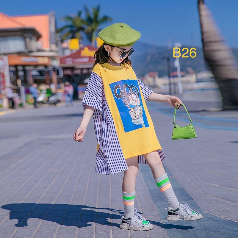 Váy Đầm bé gái mùa hè phong cách hàn 18-45kg