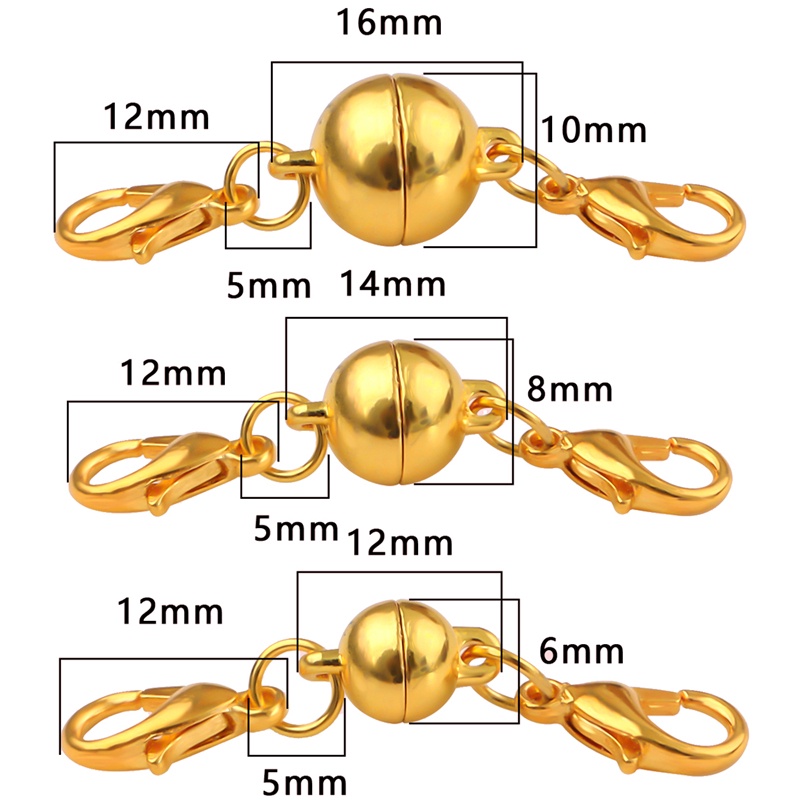 Bộ 5 phụ kiện móc khóa càng cua bằng kim loại có nam châm tiện dụng