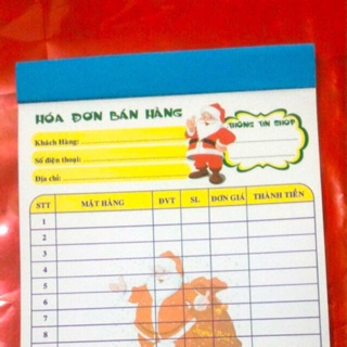 Hoá đơn 1 liên 50k/5 quyển