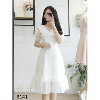 Đầm phối ren nhí jeny giảm ngay 50k khi nhập thời trang nữ công sở cao cấp