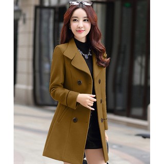 Áo khoác dạ Vinabrands màu Da Bò