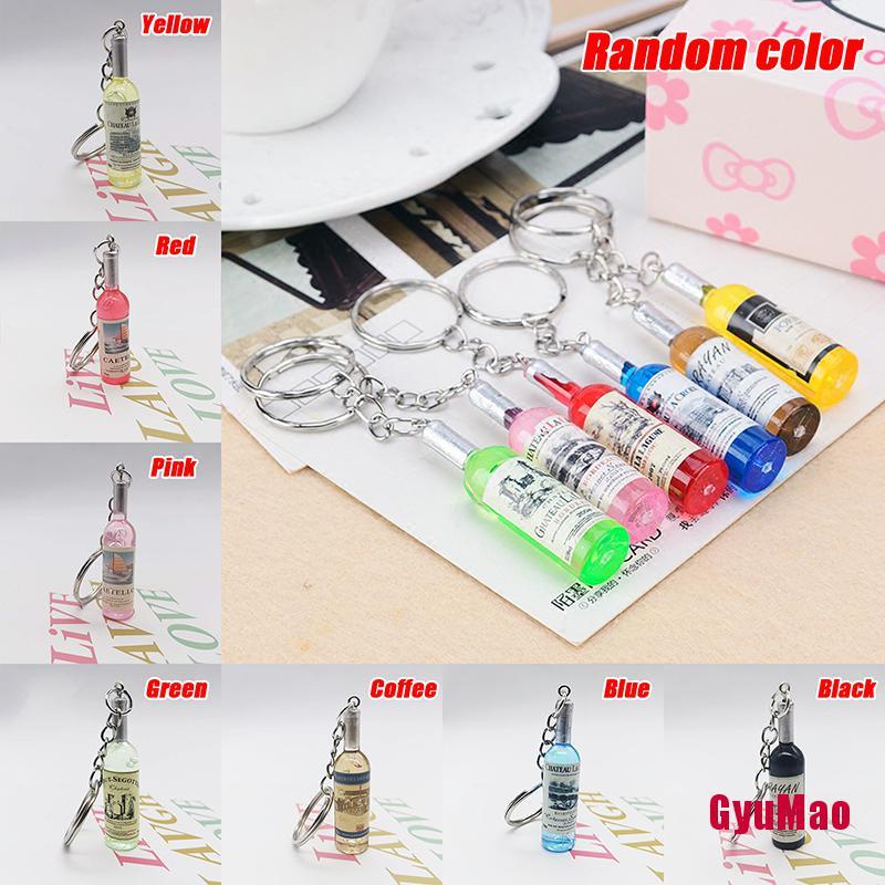Móc Khóa Hình Chai Bia Bằng Acrylic Dễ Thương