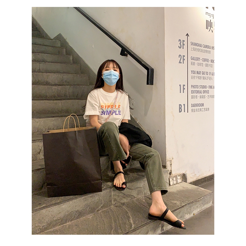 Áo thun SUXI ngắn tay in chữ cá tính thời trang mùa hè cho nữ