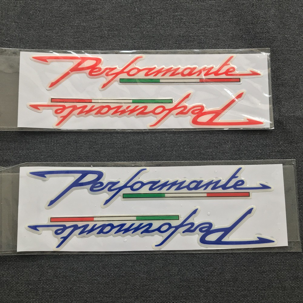 [CỰC RẺ]  Tem chữ nổi PERFORMANTE SIÊU ĐẸP ( MÀU xanh )