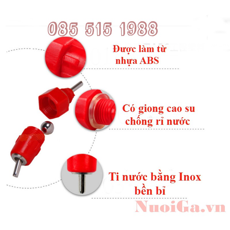 VAN UỐNG NƯỚC CHO GÀ TỰ ĐỘNG 360 ĐỘ BỘ 10 VAN