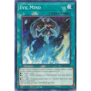 Thẻ Bài Yugioh Evil Mind - LDS3-EN037 - Common 1st Edition