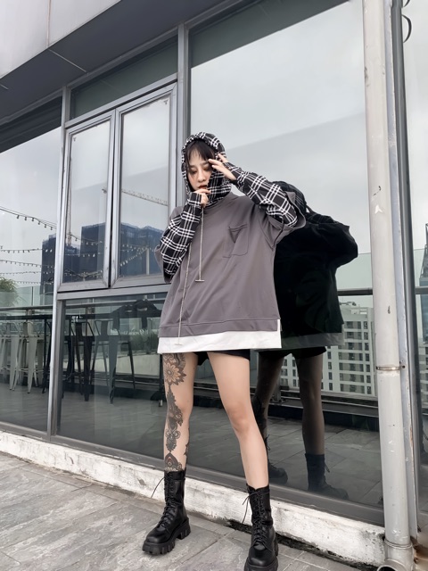 Áo hoodie layer dây xích | BigBuy360 - bigbuy360.vn