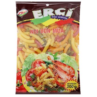 Nui ống lớn rau củ Bốn Mùa Erci gói 200g