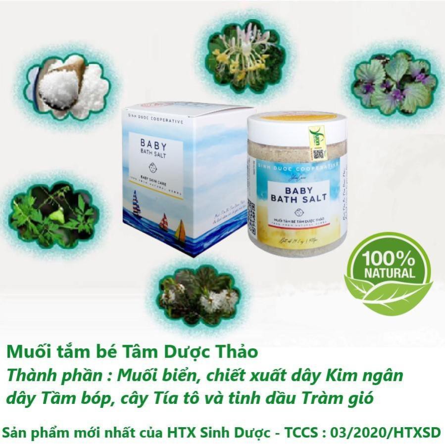 Muối tắm bé Sinh Dược 400g an toàn cho bé - Vườn Đặc sản.
